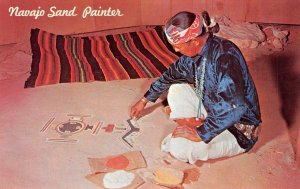 NAVAJO SAND PAINTER Native American Indian Art Medicine Men Vintage Postcard