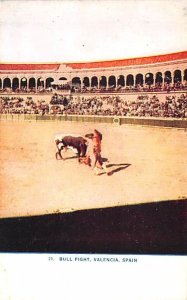 Bull Fight Valencia Spain Unused 