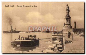 Africa - Africa - Egypt - Egypt - Port Said - Statue de Lesseps - Old Postcard