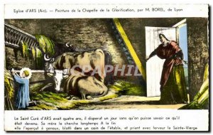 Church of & # 39Ars Postcard Old paint the chapel of the glorification M Bore...