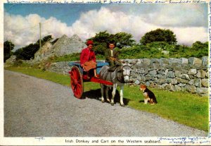 Ireland Dublin Irish Donkey and Cart On The Western Seaboard 1960