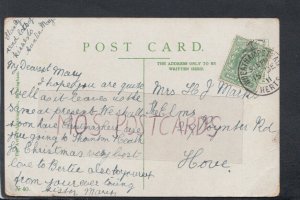 Genealogy Postcard - Marks - The Elms, 29 Poynter Road, Hove, Sussex  RF7263