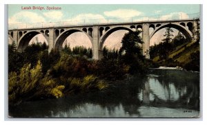 Latah Bridge Spokane Washington WA 1915 DB Postcard P19