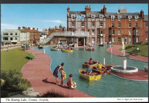 Norfolk Postcard - Cromer Family Fun at The Boating Lake, John Hinde  BX729