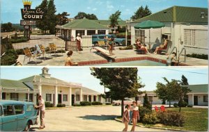 Postcard MO Independence - Queen City Court motel