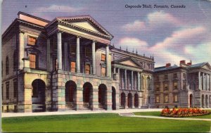 Osgoode Hall Toronto Canada Linen Postcard VTG UNP Vintage Unused 