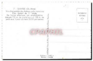 Old Postcard Saintes Ch Ms. Overview Arenes Gallo Roman