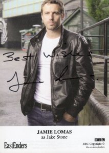 Jamie Lomas as Jake Stone Eastenders Rare Hand Signed Cast Card Photo