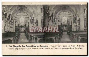 Old Postcard Lisieux La Chapelle Des Carmelites Nef Paree For The Holidays