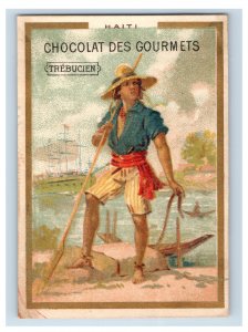 1880s-90s Trébucien Gourmet Chocolate Country Of Haiti F158