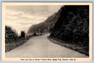 View Near Cap Au Renard, Perron Blvd, Gaspe Quebec Canada, Vintage Postcard