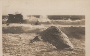 Cornwall Postcard - Rough Sea at Bude   RS22619