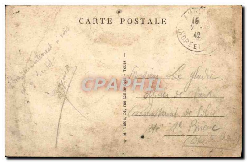 Old Postcard Amboise Chateau