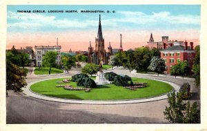 Washington D.C. -  A view of Thomas Circle, Looking North - c1920