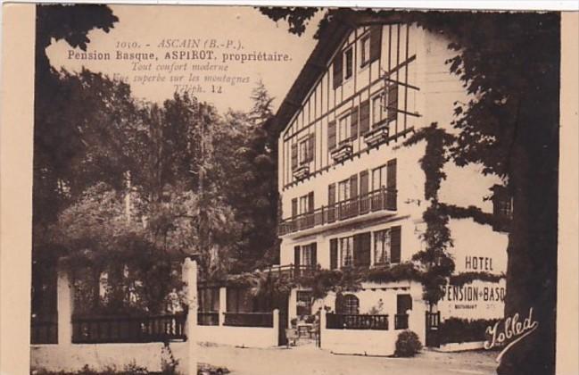 France Ascain Hotel Pension Basque & Restaurant