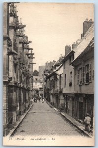 Gisors Eure Normandy France Postcard Rue Dauphine c1910 Unposted Antique