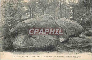126 Old Post Card Fontainebleau forest octopus rocks (rocks bouligny)