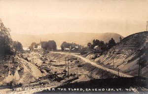 Cavendish Vermont Hog Back, After The Flood, Real Photo Vintage Postcard U13980