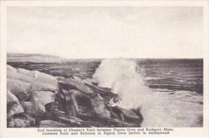 Massachusetts Rockport Surf At Chester's Point Albertype