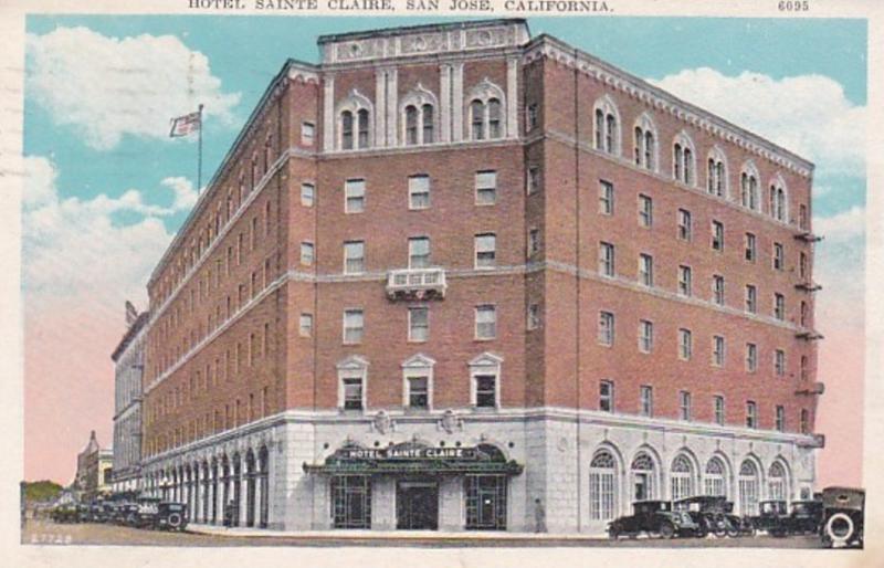 California San Jose Hotel Sainte Claire 1928