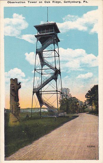 Observation Tower On Oak Ridge Gettysburg Pennsylvania