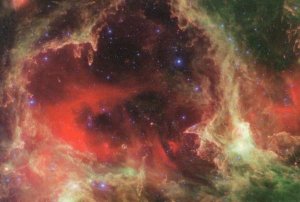 W5 Star Cradle Giant Molecular Cloud Astronomy Photo Postcard
