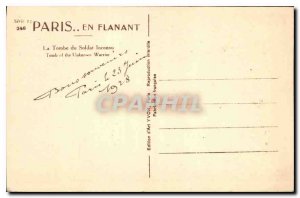 Postcard Old Paris Tomb of the Unknown Soldier