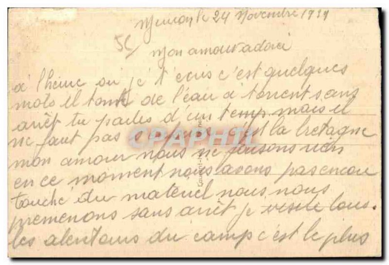 Old Postcard Vannes and La Garenne Tower Connetable