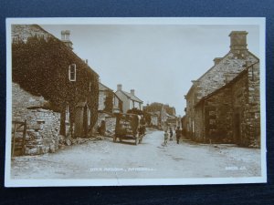 Derbyshire OVER HADDON Main Street & BROOKE BOND TEA VAN c1923 RP Postcard