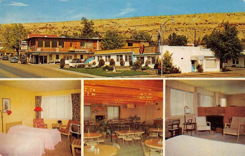 Billings Montana multi photo of Rimrock Lodge vintage pc DD7667