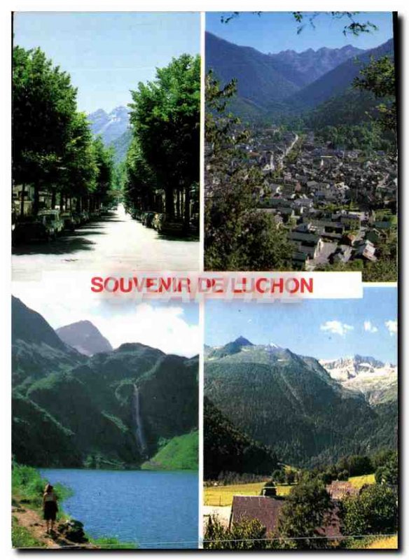 Modern Postcard Luchon The Queen of the Pyrenees Allees d'Etigny General view...