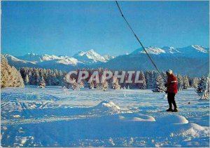 Modern Postcard Field of I ess The Weisshorn and Rothorn