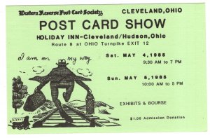 Western Reserve Postcard Society Show Cleveland Ohio, 1985, Deltiology. Green