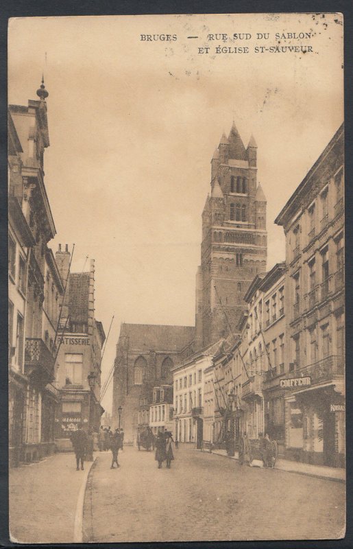 Belgium Postcard - Bruges - Rue Sud Du Sablon Et Eglise St-Sauveur RS5902