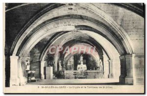 Old Postcard St Gilles Du Gard The Cave And The Tomb Of St Gilles