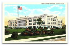 New Bolton High School Alexandria La. Louisiana Postcard