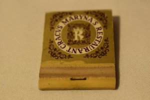 Cracus Maryna's Restaurant Chicago Illinois 20 Strike Matchbook