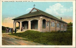 St. Marks Mission, Delaware Water Gap PA Vintage Postcard O31