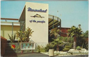posted 1968 postcard, Marineland, Rancho Palos Verdes, California 