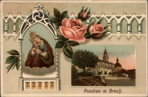 Brezje Radovljica Slovenia Church Mary Jesus c1910 Postcard