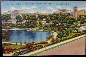 Vintage Postcard 1938 Lakeside Hospital & Severance Hall, Cleveland, Ohio (OH)