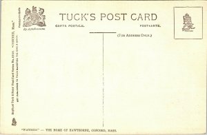 Postcard MA Concord Raphael Tuck - Home of Hawthorne No.0249 C.1907 A15