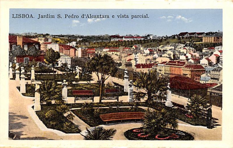 Jardim S Pedro d'Alcantara e Vista Parcial Lisboa Unused 
