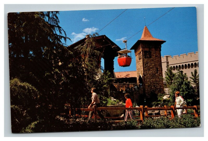 Vintage 1960's Postcard Walt Disney World Skyway Over the Magic Kingdom Orlando