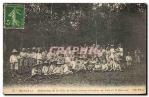 Hendaye Old Postcard Santorium of the city of Paris Group & # 39enfants Wood ...