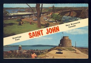 Saint John, New Brunswick/N.B., Canada Postcard, Reversing Falls/Martello Tower