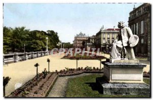 Bordeaux Old Postcard The public garden and terraces