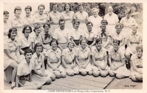 Cooperstown New York Camp Minnetoska Girl Scouts Real Photo Postcard AA109759