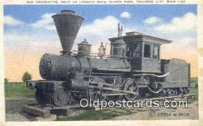 Relic Of Logging Days, Traverse City, Michigan, MI USA Trains, Railroads Unus...