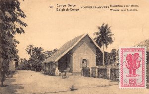 Belgian Congo Nouvelle Anvers Makanza House postcard B981